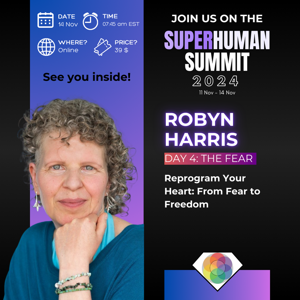 image to share Robyn Harris's appearance at the SuperHuman Summit November 2024