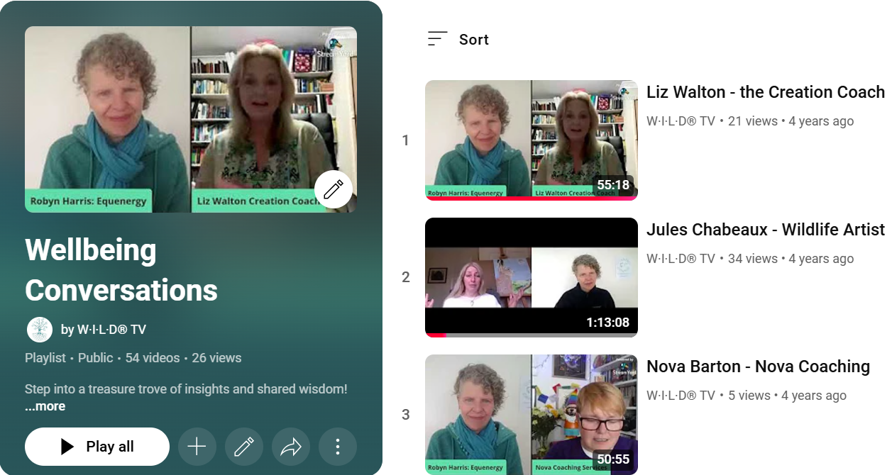 Wellbeing conversations YouTube Playlist