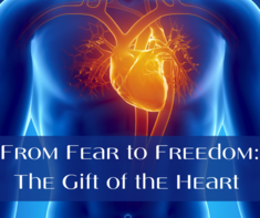 Title slide of my presentation: From Fear to Freedom - The Gift of the Heart