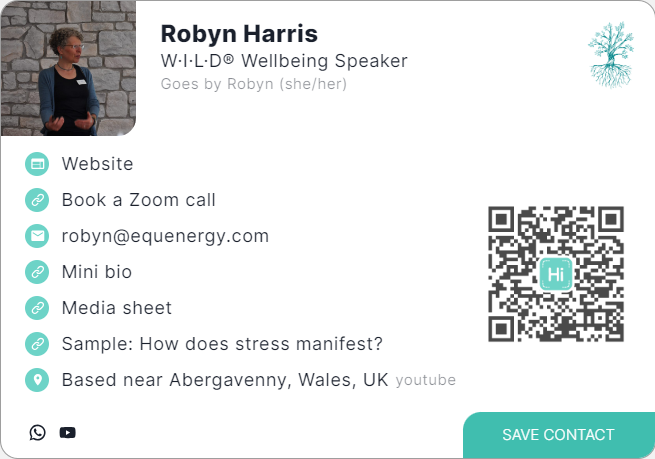 Robyn's business e-card